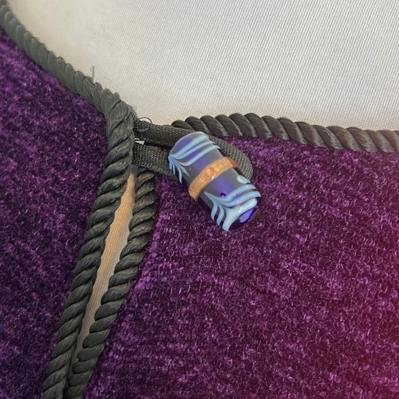 Alex Kim Purple Chenille Embroidered Jacket - Picture 7 of 11